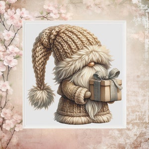 Gnome Cross Stitch Pattern: Whimsical Fantasy Design (PDF Download)