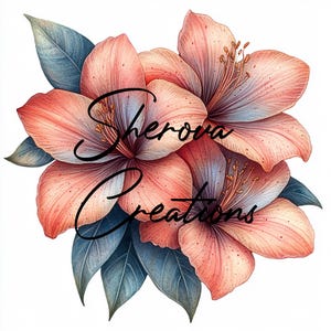 Pacchetto di 10 Clipart di fiori, decorazioni murali, acquerelli stampabili, JPG di alta qualità, creazioni di carta, diario di scarto, inviti, matrimoni, biglietti