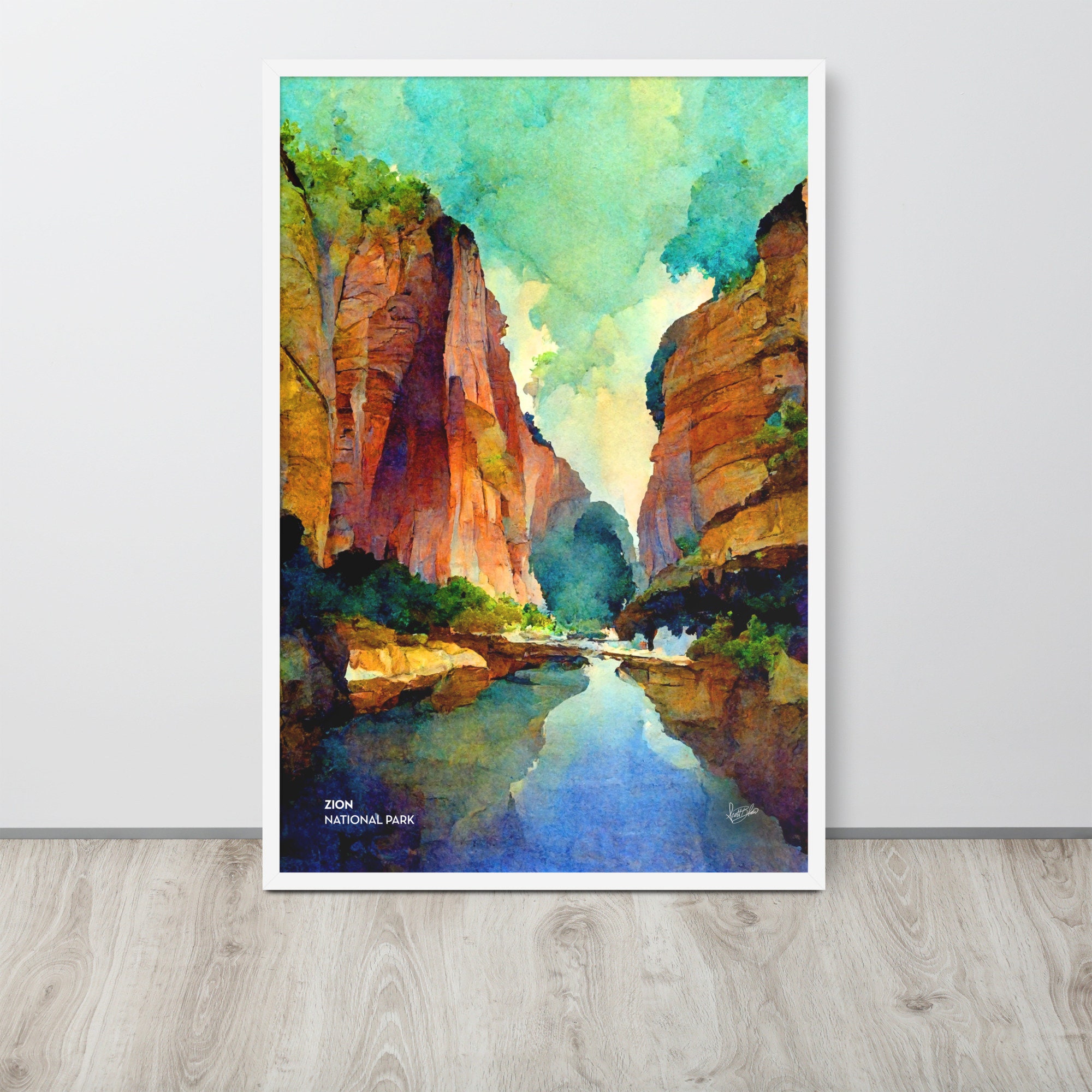 Discover Zion National Park  Poster