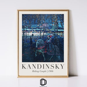 Artful Wassily Kandinsky Print, Vintage Kandinsky Exhibition Poster, Abstract Mid Century Wallart , Printable Wall Decor, Digital Download