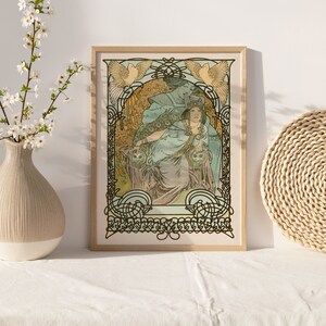 Alphonse Mucha Set of 3 Printable Exhibition Posters, Printable Vintage ...