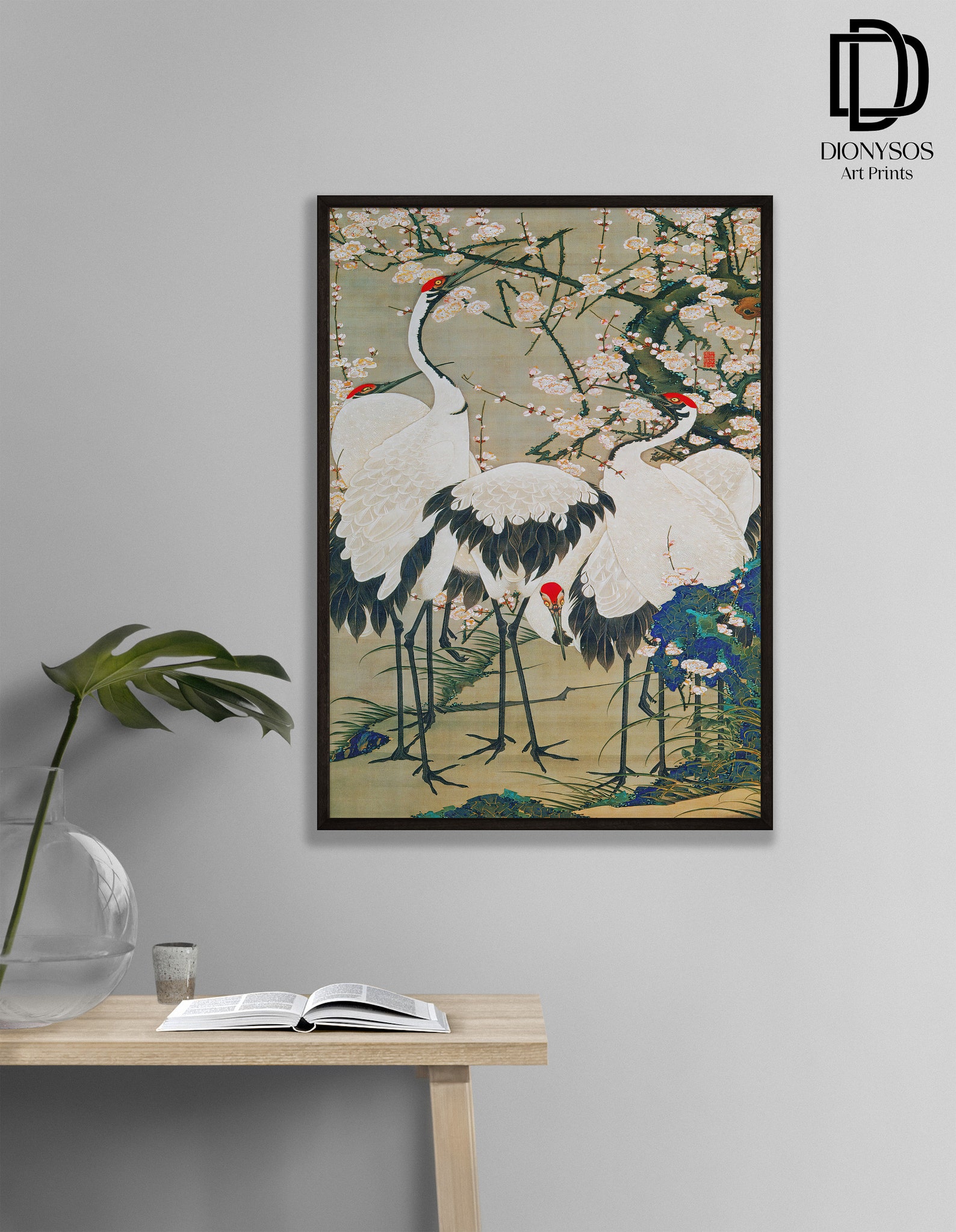 Vintage Japanese Crane Wall Art Printable Wall Art Japanese Etsy