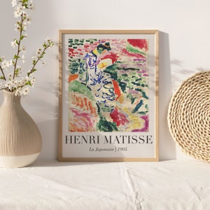 Henri Matisse utställningsaffischer set om 3, vintage galleriväggkonst (digital nedladdning) bild 8