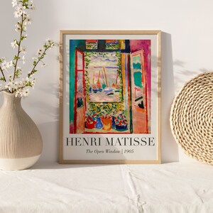 Henri Matisse utställningsaffischer set om 3, vintage galleriväggkonst (digital nedladdning) bild 4