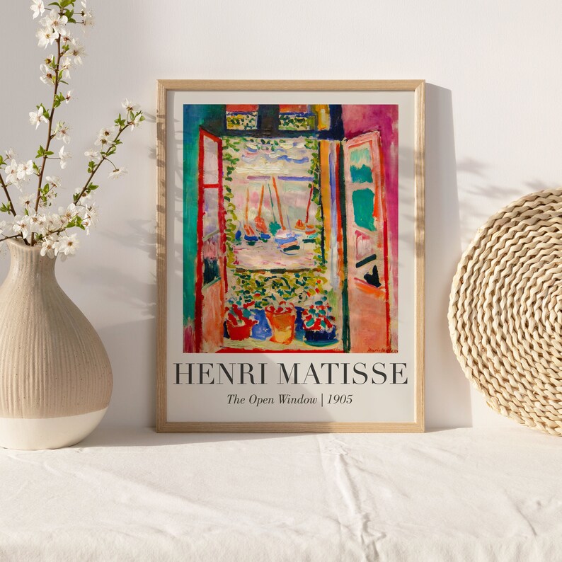 Henri Matisse utställningsaffischer set om 3, vintage galleriväggkonst (digital nedladdning) bild 4