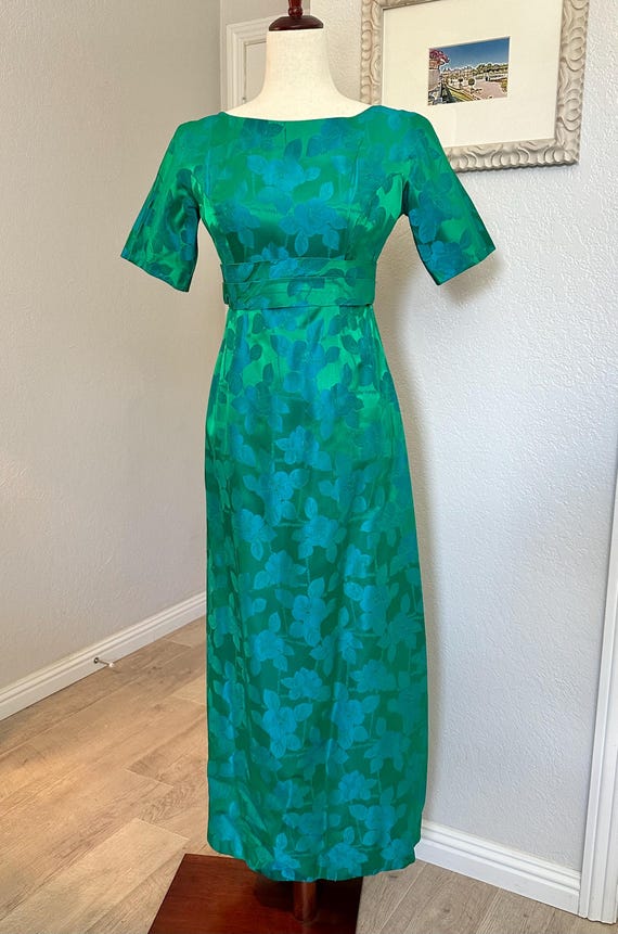 green and navy dress CAROLINE dress Twist Navy