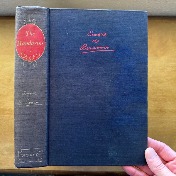 The Mandarins Hardback Book by Simone de Beauvoir 1956, Vintage Fiction Ménage a Trois, Historical Fiction, English First Edition