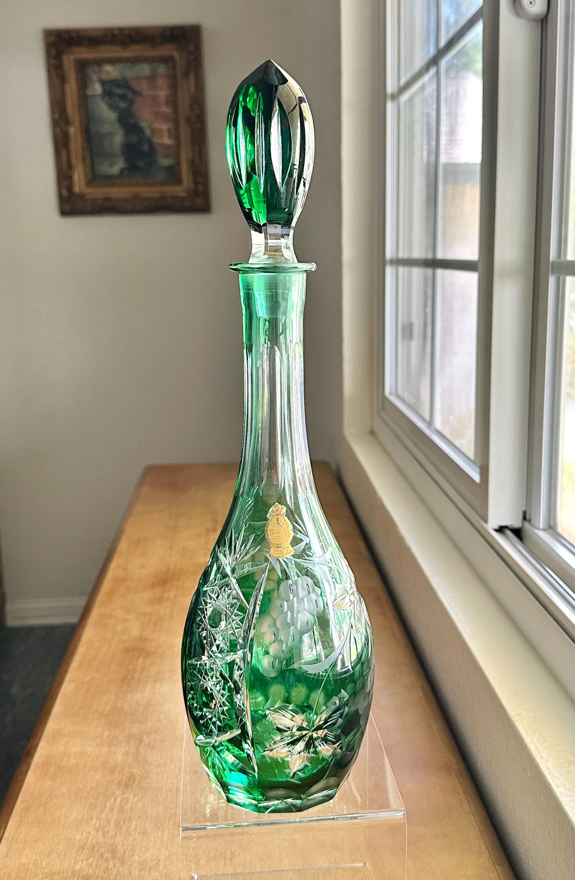 German Crystal Vintage Decanter - Etsy
