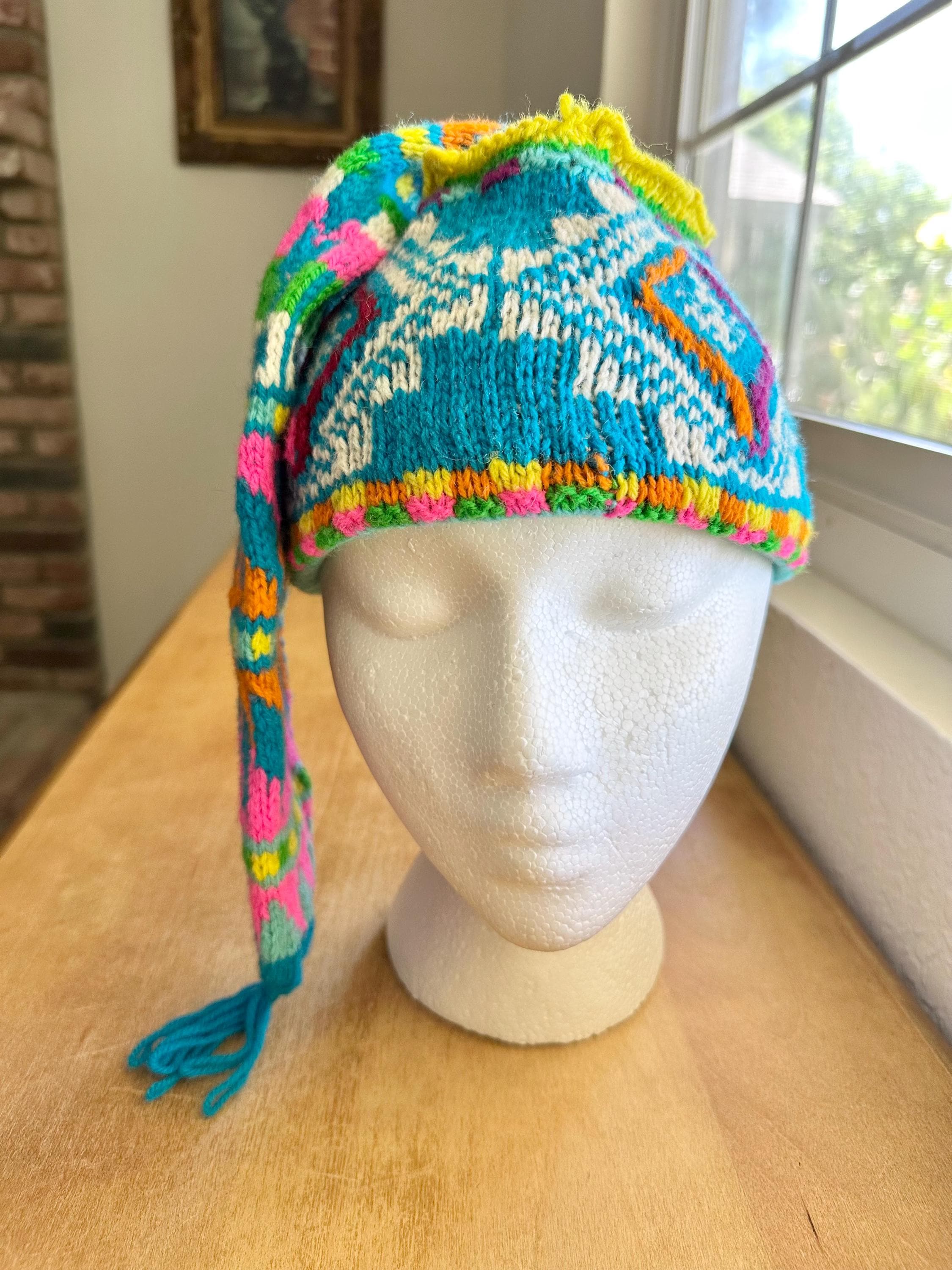 Vintage 1970s Long Stocking Hats - Etsy