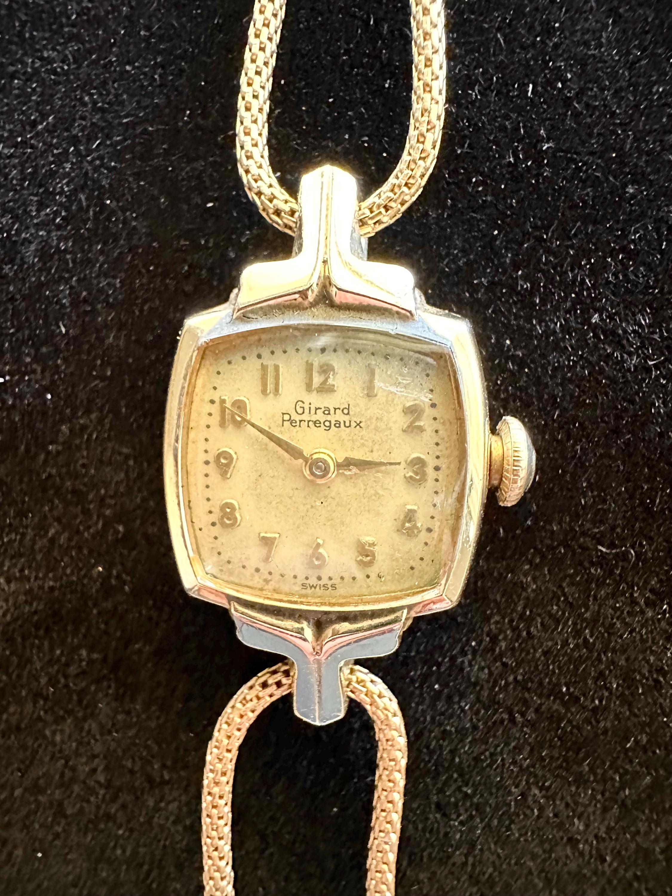 Vintage Automatic 10k Gold Filled Girard Perregauk Ladies watch Vintage Girard Perregaux Watch Women 10K Gold Filled Manual  main image 4