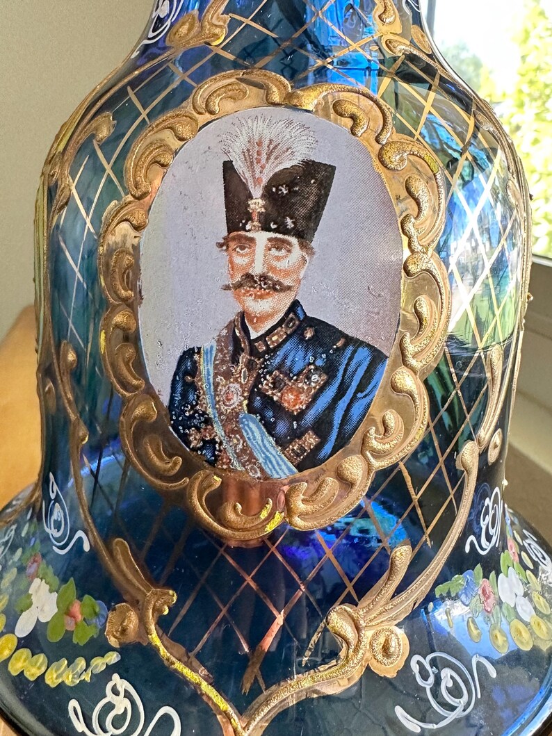 cobalt-blue-persian-theme-11-hooka-shaped-vase-22k-gold-hand-painted