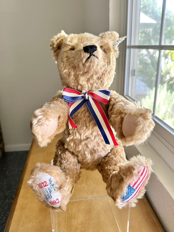 シュタイフ USA 限定版テディベア: オットー シュタイフの署名入り