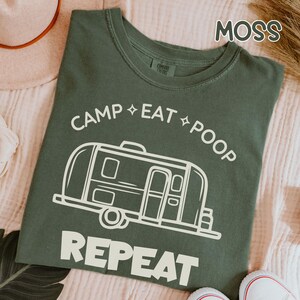 Camping shirt comfort colors funny outdoor graphic tee hilarious RV life shirt gift for campers retro campfire tshirt trailer humor top Gift