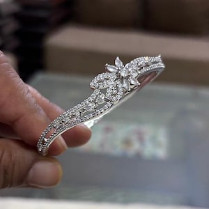 Mooie premium kwaliteit India Pakistaanse Bollywood-armband AD CZ-armband/Zilver CZ/Ad-armband/Indiase armbanden/Indiase te openen armband