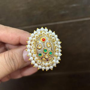 美しい調節可能なリングダイヤモンドリング/インドパキスタンゴールデンリング/インドのリング/インドのジュエリー/ボリウッドジュエリーアムラパリリングジュエリー