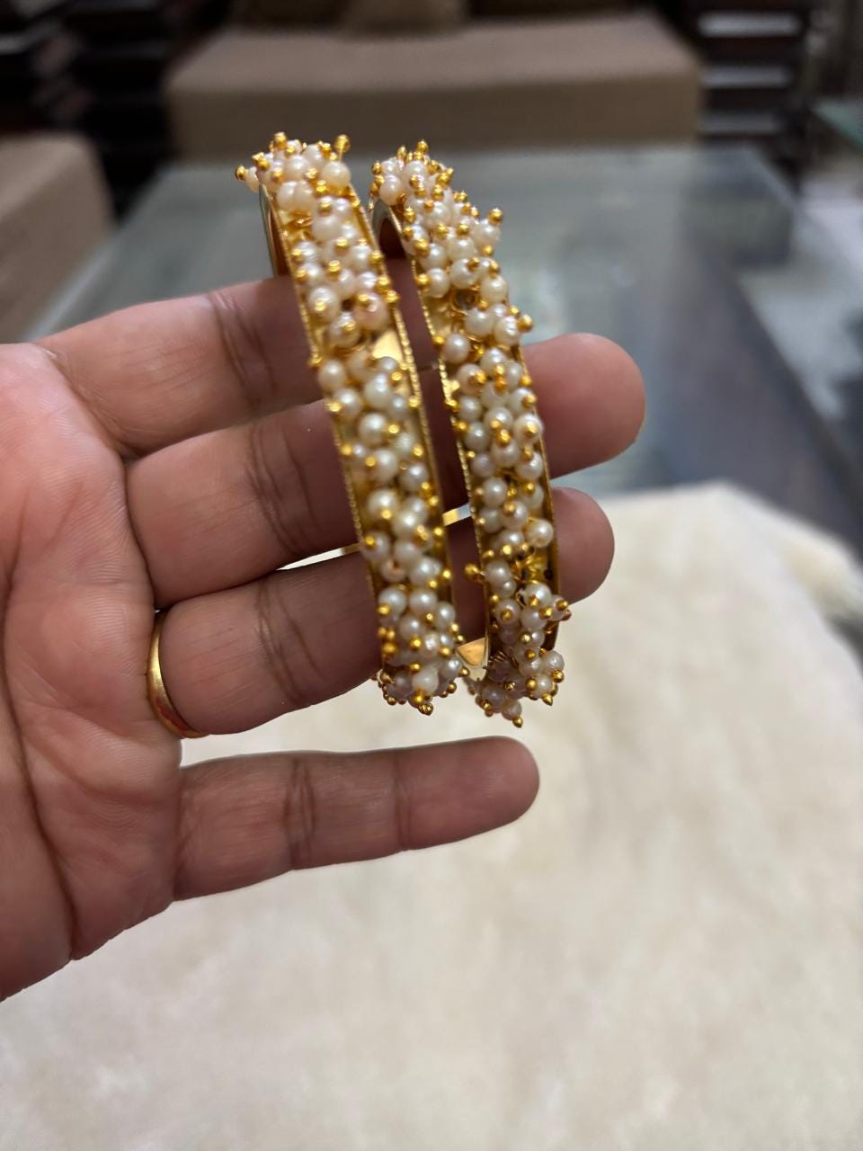 Set Di Collana Placcata Oro Per Sposa Bollywood Indiano Da Festa SRL14