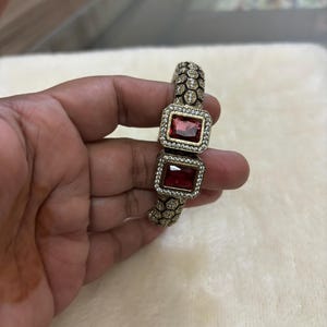 Gold Plated CZ Bangle Bracelet Set: Indian Kada Jewelry