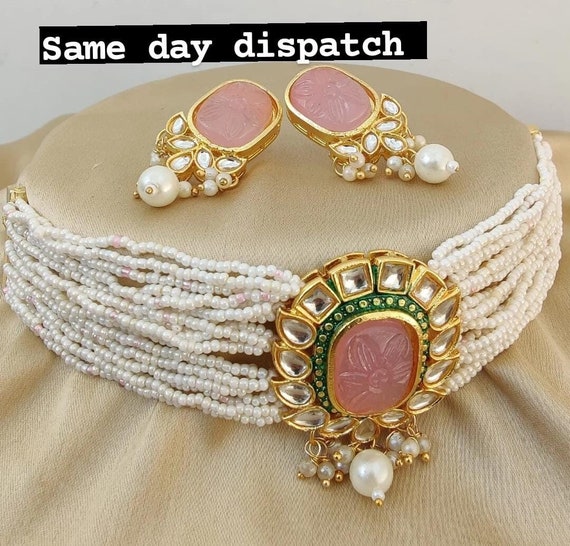 Chini beads necklace discount