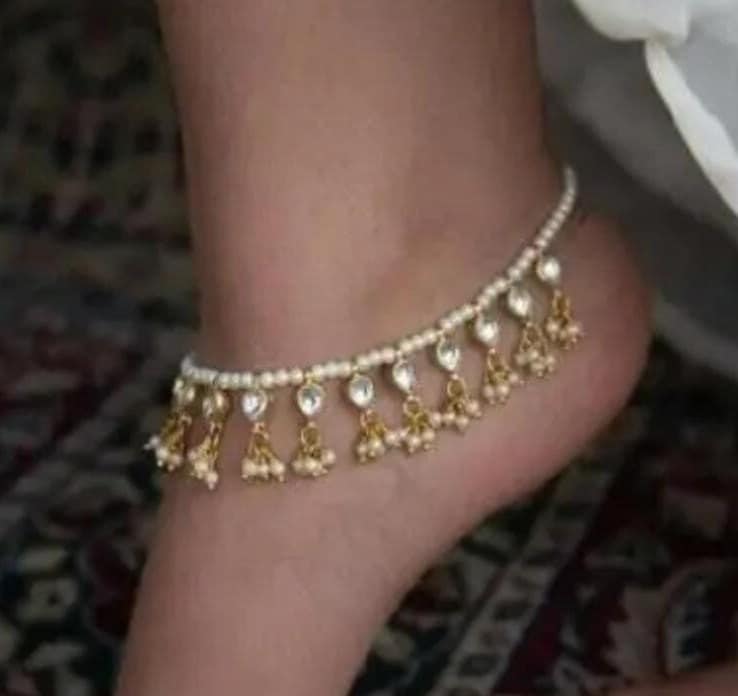 Bracelet De Cheville Indien Payal Bollywood Ethnique Plaqué Or