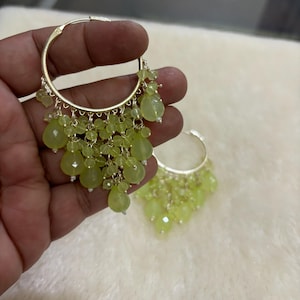 Schöne Premium Qualität Bali für Sie Pakistanische Hoop Ohrringe Bali Ornament Multicolor Ohrringe Traditionelle Ohrringe Bali Hoop