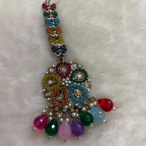 Beautiful Premium Quality Indian Maangtikka For Wedding Pakistani Tikka Big Size Multicolor Tikka for Wedding For Women With Free Gift