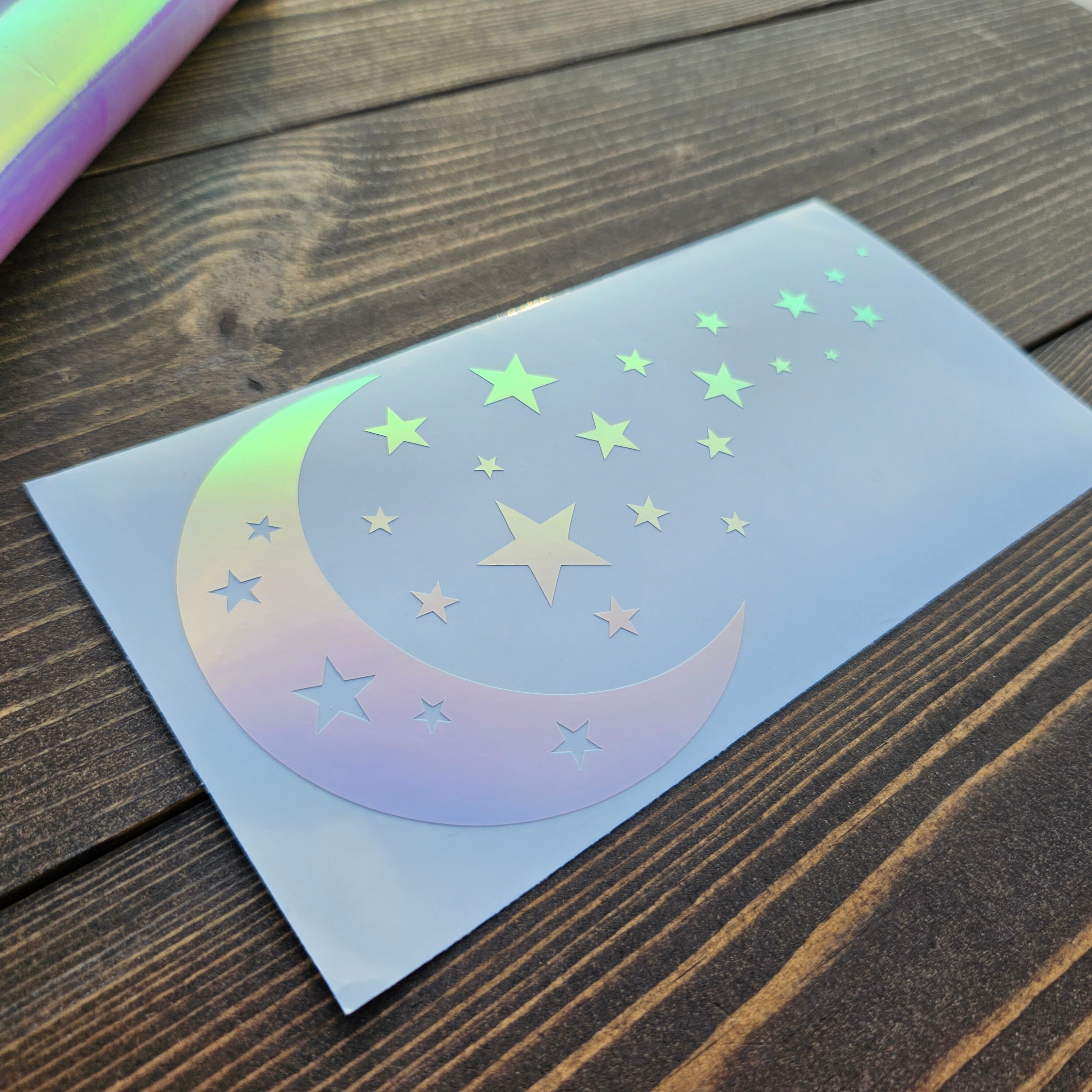 Moon and Stars Car Decal Sticker for Car Bumper Sticker of Moon and
