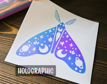 Mystic Moth Holographic Car Decal Sticker