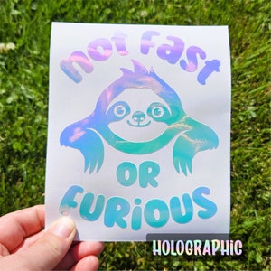 Sloth Car Decal Sticker for Car Bumper Sticker Cute Sloth Car Sticker for Window Car Decal Adorable Sloth Decal for Car Decal Sloth Sticker