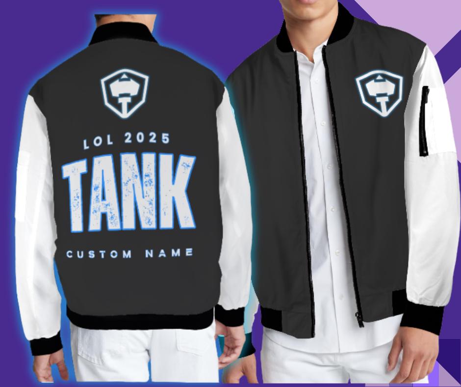 Personalized League of Legends Bomber Jacket, Custom Esports Gamer Jacket, Custom LoL Bomber Jacket, Stylish Lol Tournament Gamer