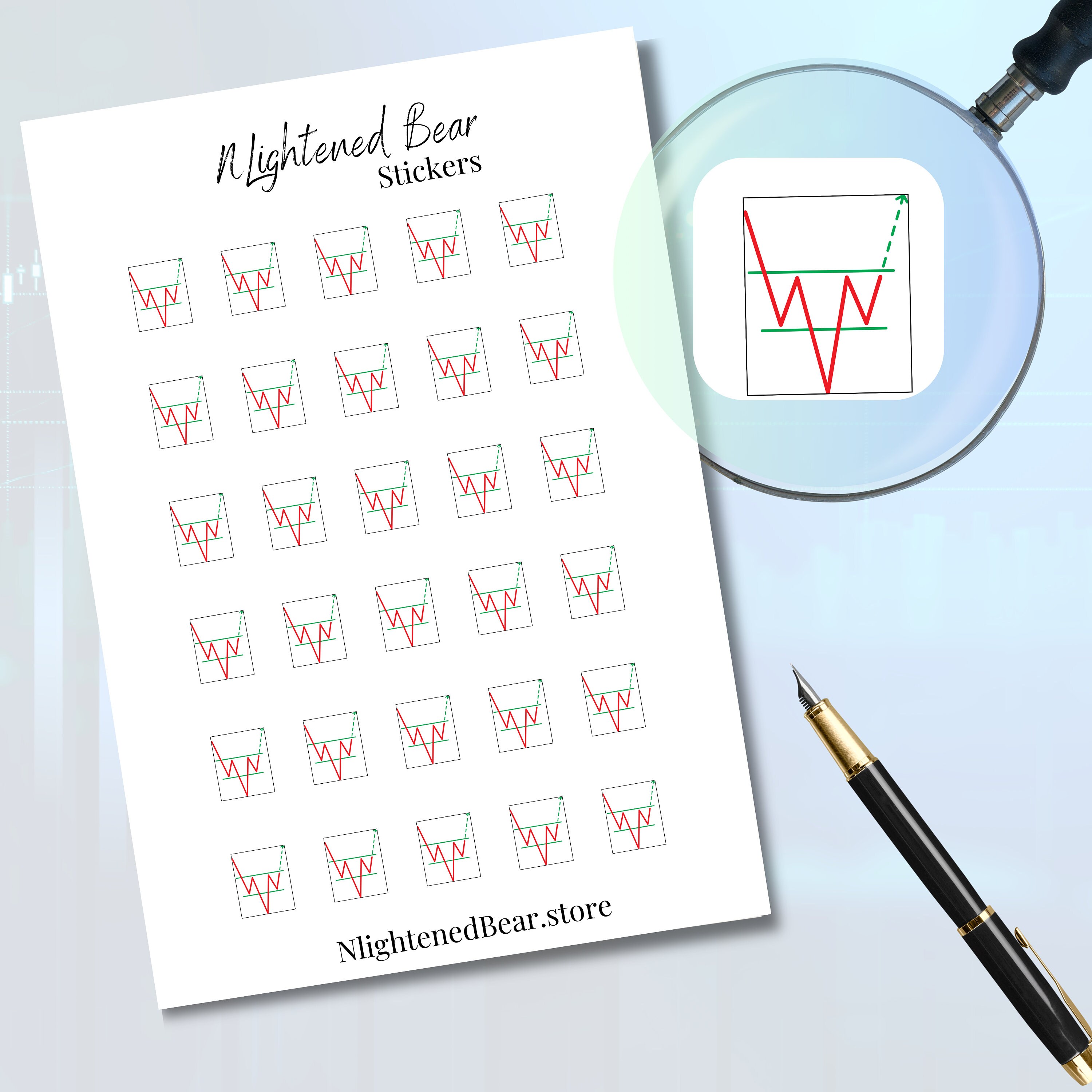 Bundle Chart Pattern Stickers Day Trading and Stock Market Etsy