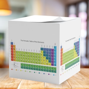 Periodic Table Sticky Note Pad - 700 Sheets - Educational Science Notepad