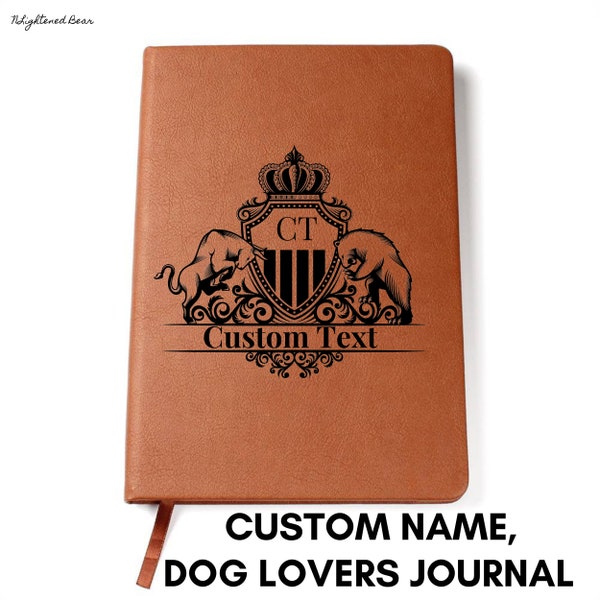 Custom Bull Bear Notebook| Personalized Day Trader Journal | Stylish Journal for Recording Insights, Ideas and Trades