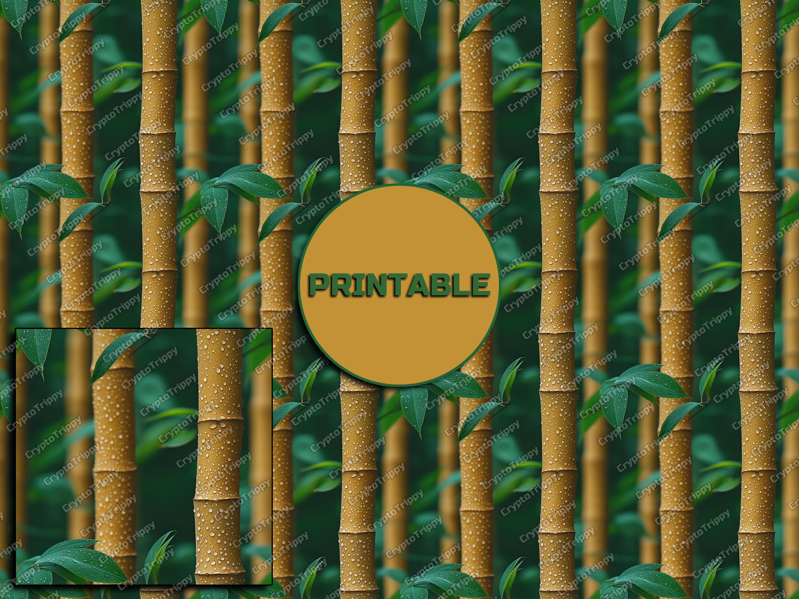 Asian Bamboo Seamless Pattern Digital Download Tile Background Bamboo ...