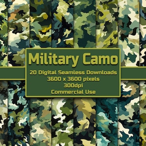 Military Camo Seamless Pattern Digital Download Tile Background Army Design Wallpaper Commercial Use Camouflage Texture Camo Scrapbook Paper