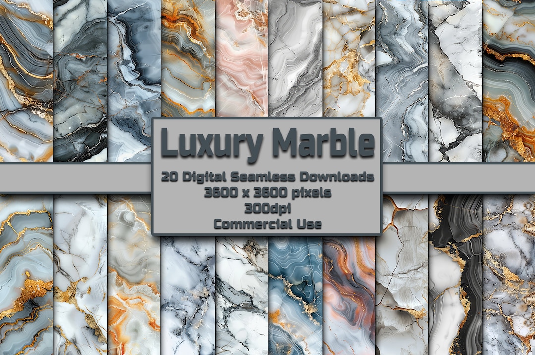 Luxury Marble Seamless Pattern Digital Download Tile Background Elegant ...
