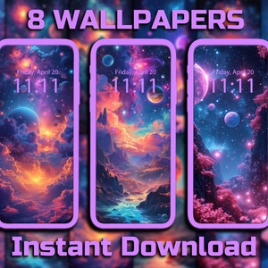 Galactic Dreamscape Phone Wallpaper 8 Digital Download Backgrounds Space iPhone Wallpaper Celestial  Android Wallpaper Nebula Wallpaper