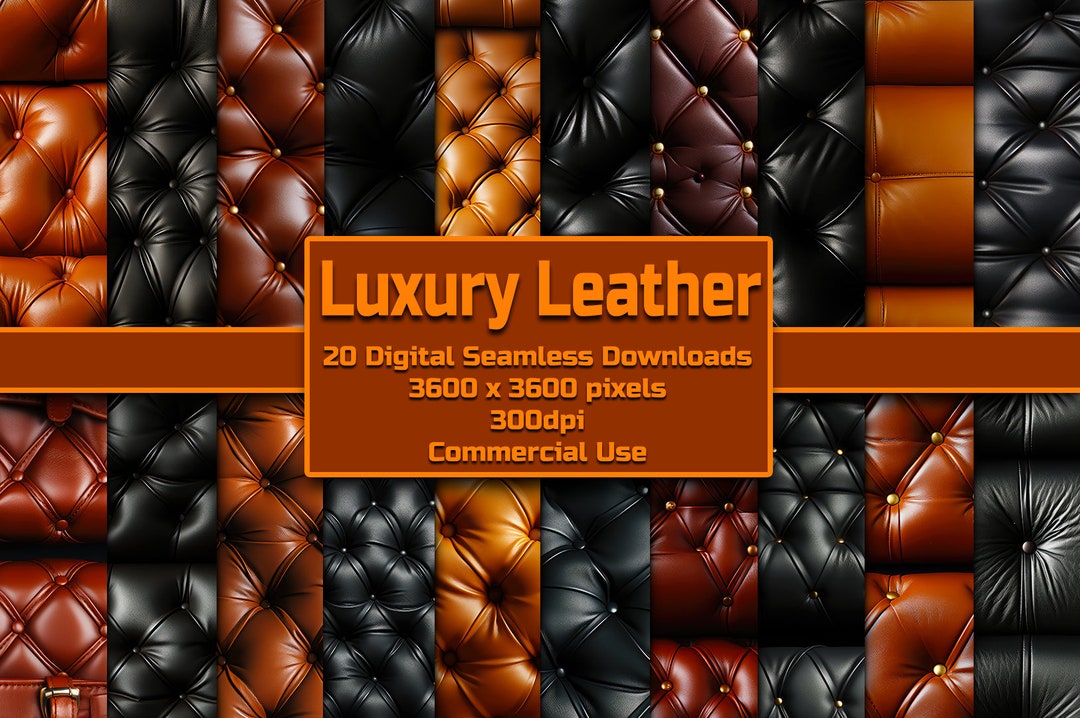 Luxury Leather Seamless Pattern Digital Download Tile Background ...