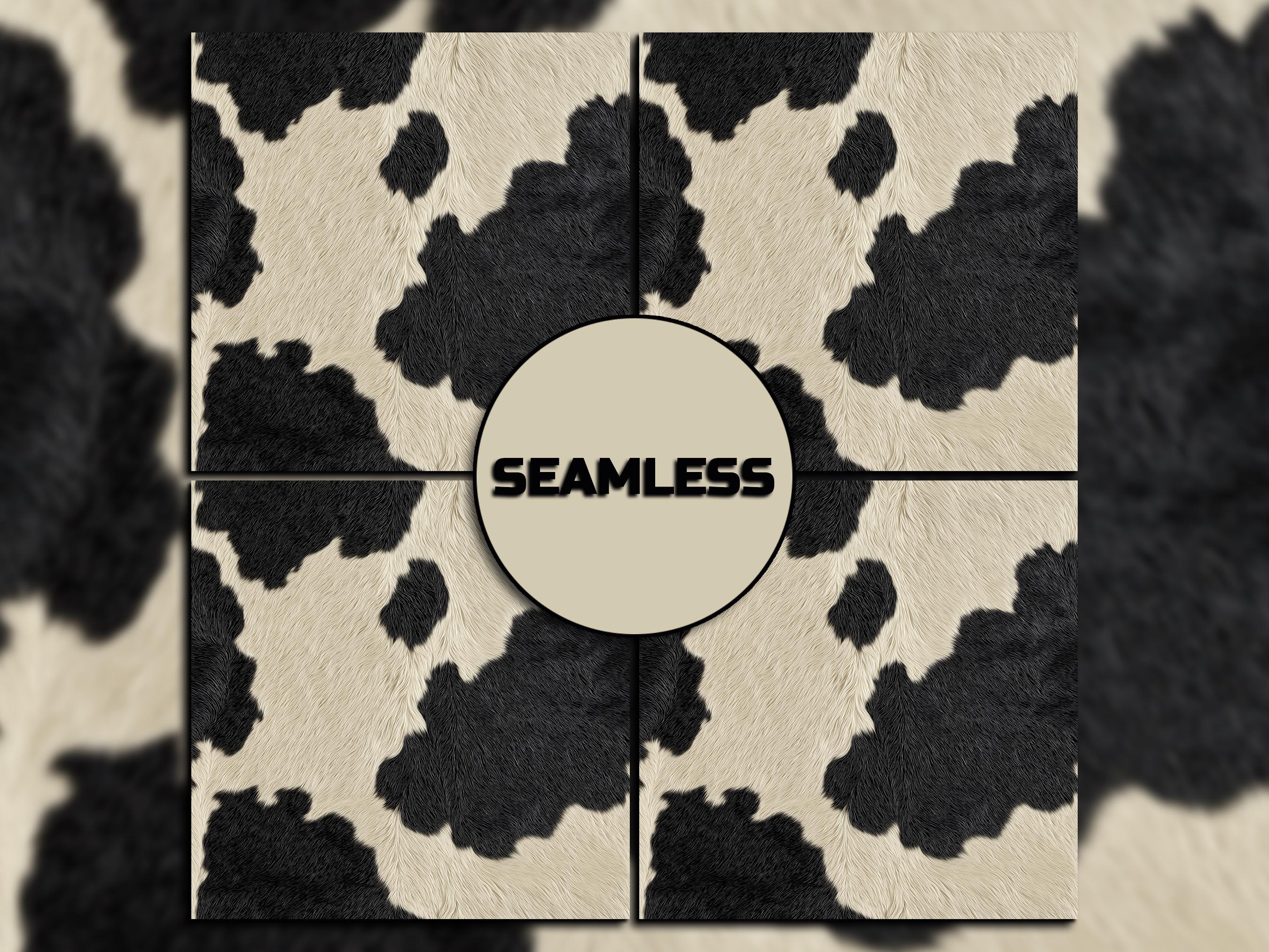 Cowhide Seamless Pattern Digital Download Tile Background Printable ...