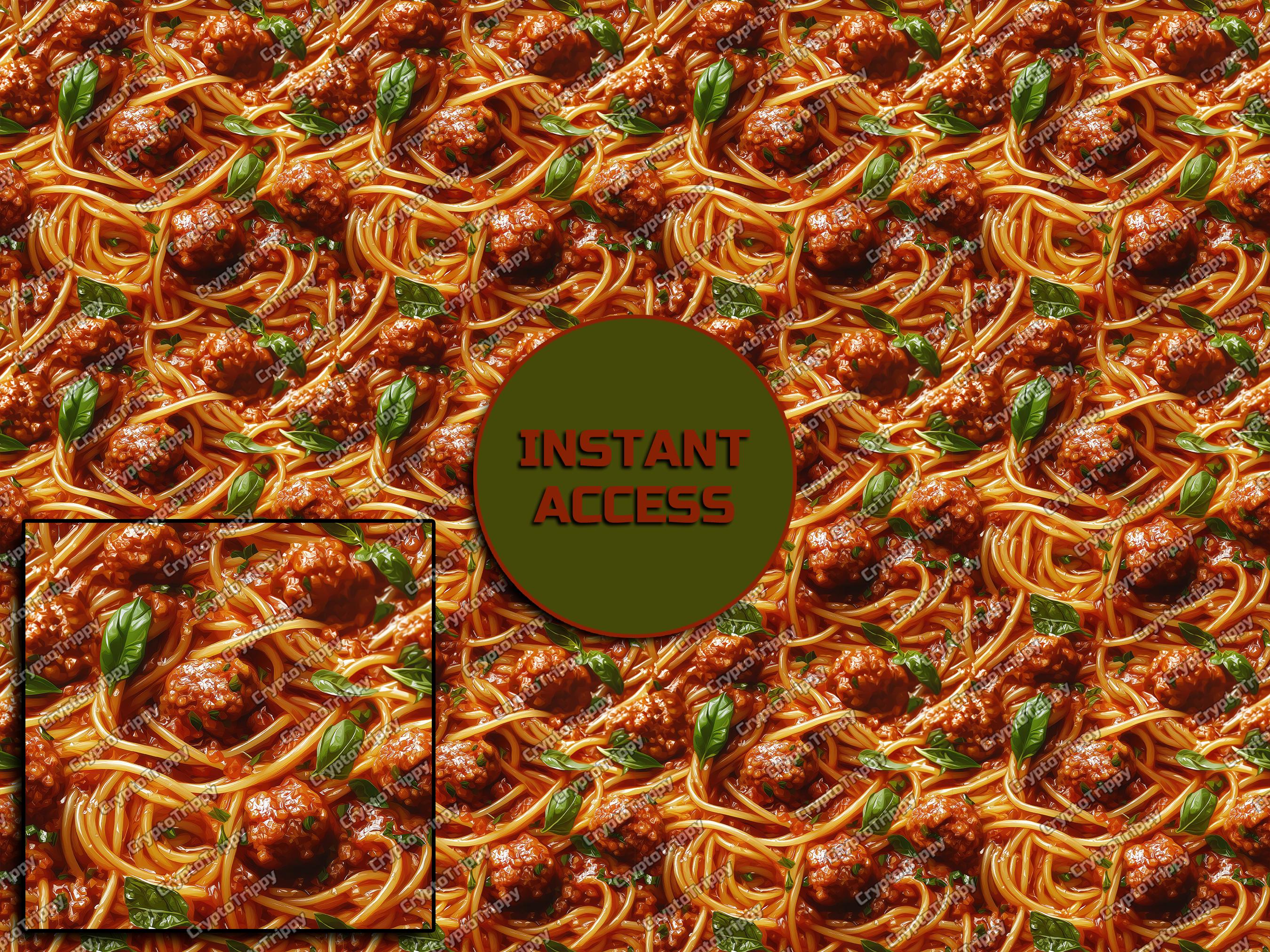Spaghetti Seamless Pattern Digital Download Tile Background Printable ...