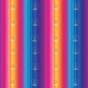 May include: A bright, multi-coloured pattern with vertical stripes in blue, purple, pink, orange, and yellow. The design incorporates a repeating, transparent webcam graphic, creating a modern, tech-inspired aesthetic.