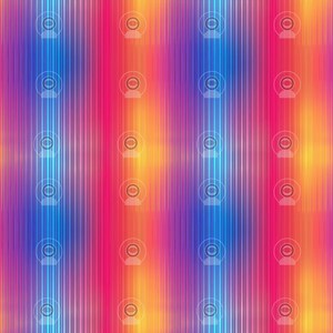 May include: A colourful background with vertical stripes in shades of red, orange, yellow, blue, and purple. The design features a gradient effect and is overlaid with a pattern of white circles.