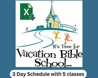 Ferien Bibelschule - 3 Tage / 5 Stunden Stundenplan