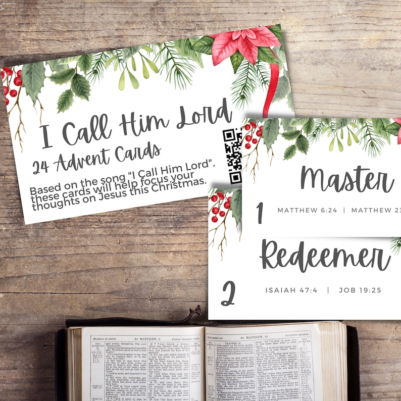 Advent I Call Him Lord Advent Calendar Printable Christmas Activity