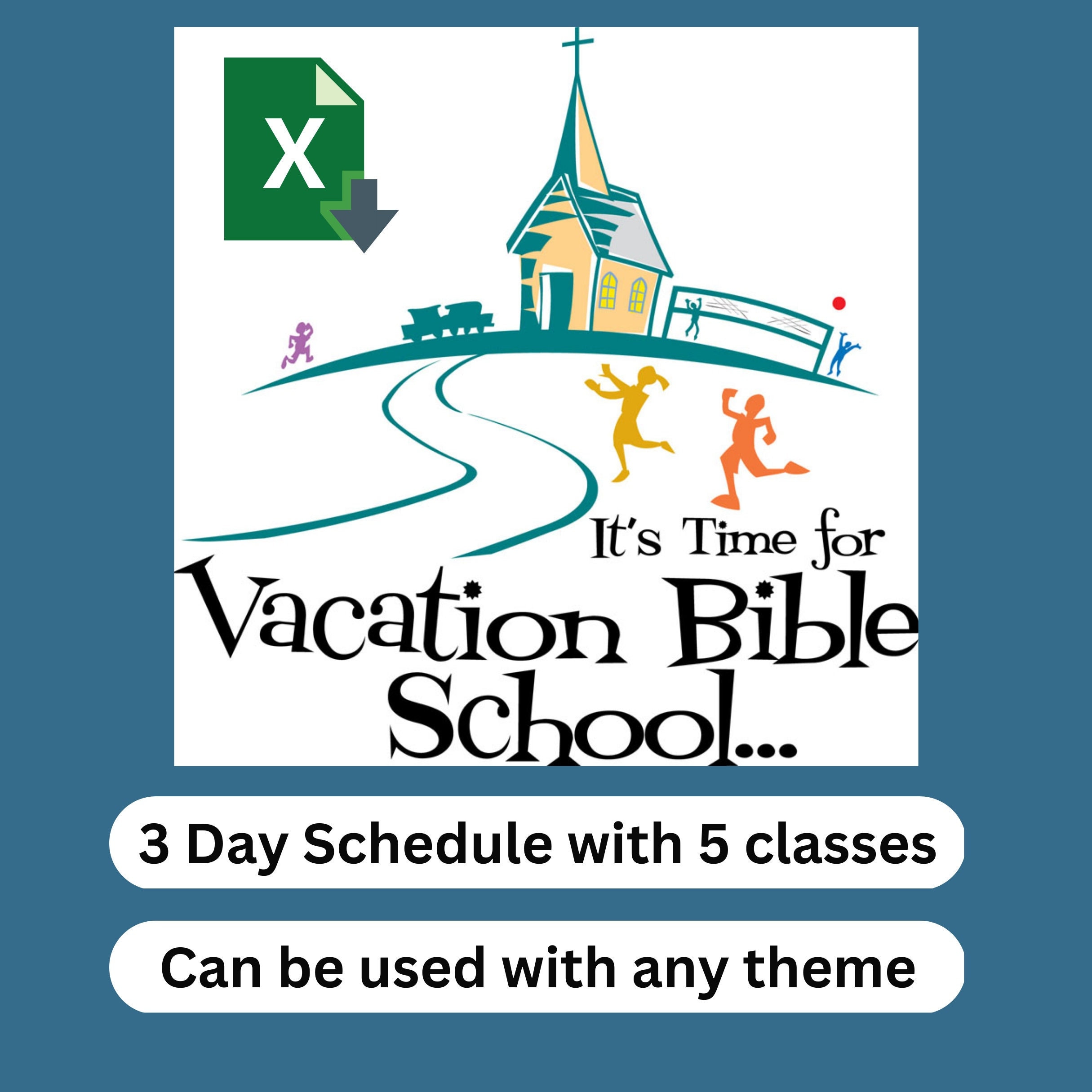 Vacation Bible School 3 Day/5 Class Schedule Etsy