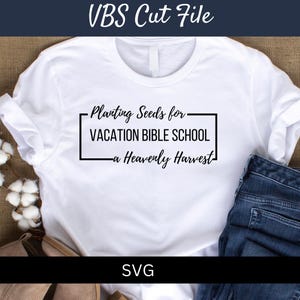 VBS Plantando semillas para una cosecha celestial / Camiseta cristiana SVG / Camiseta del personal de VBS