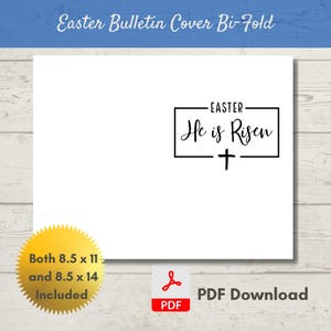 Osterkirche Bulletin Cover | Bi-Fold-Design | PDF | Ostern- Er ist auferstanden