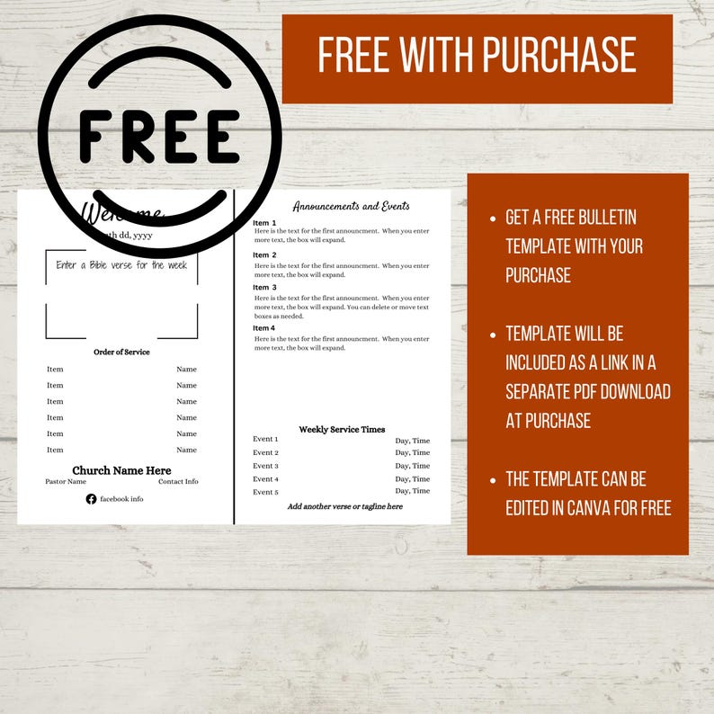 Easter Church Bulletin Cover | Resurrection Day Bulletin | PDF | Free Template image 5