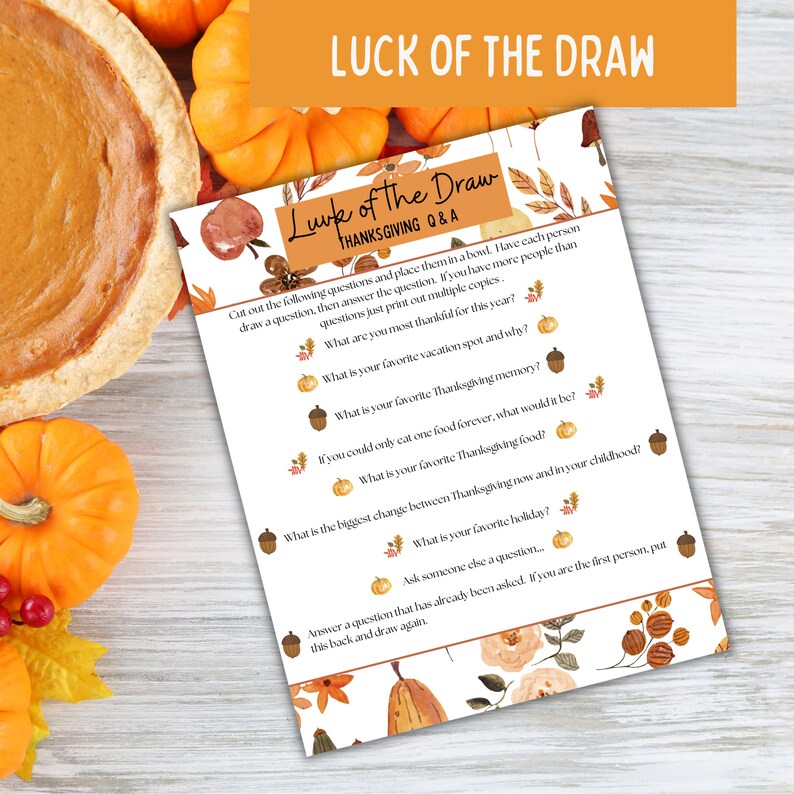 Printable Thanksgiving Activities Thanksgiving Family Games Etsy