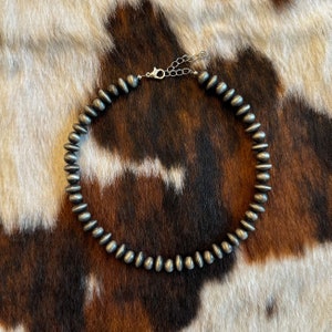 The “Texas” Choker - Western Necklace - Faux Navajo Pearl Necklace