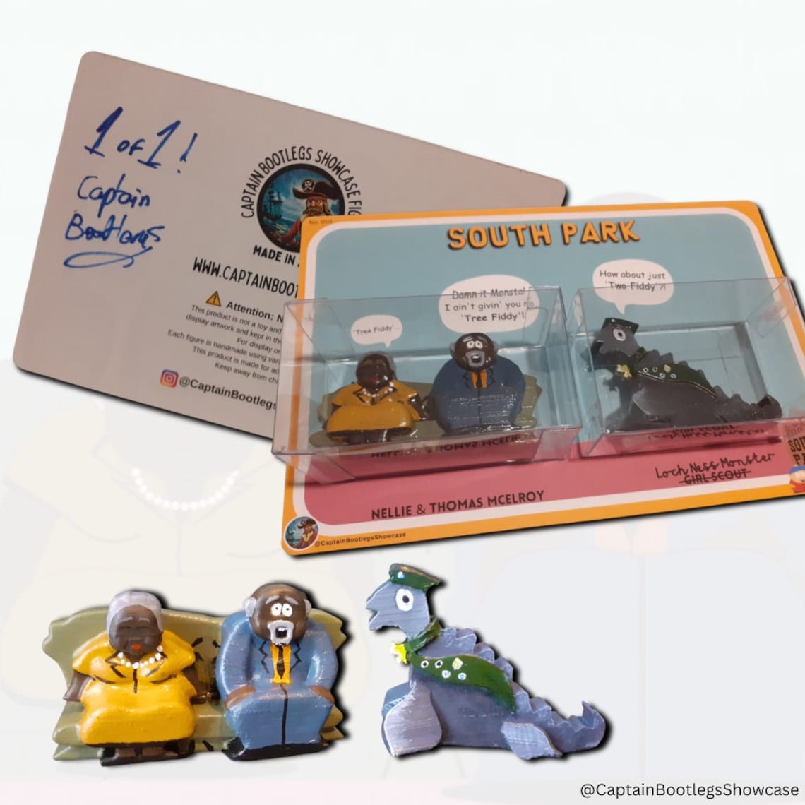 South Park Chef's Parents Loch Ness Monster Tree Fiddy Loch Ness Monster & Chef's Parents SOUTH - Etsy